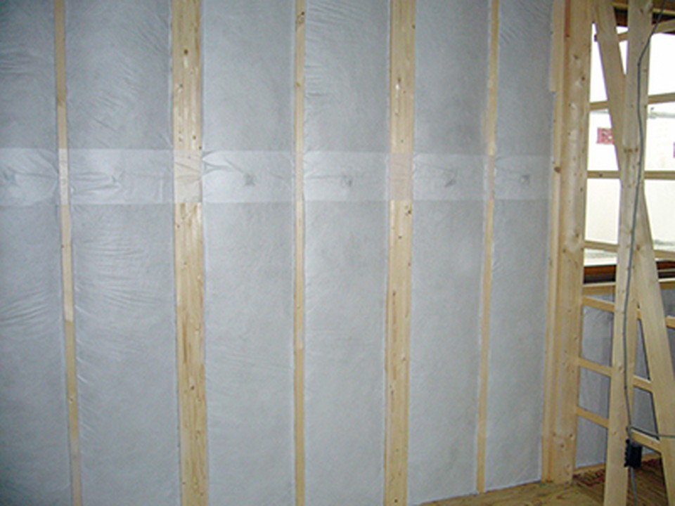 吹き込み口を不織布で塞いで完了です。